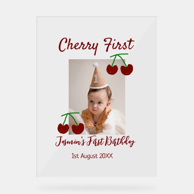 Chercher premier heureux anniversaire photo enfant (Recto)