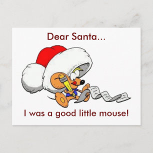Chère carte postale Père Noël