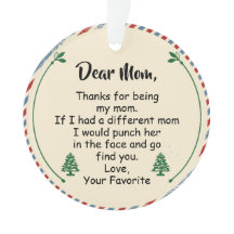 Chère maman, Merci d'être ma mère