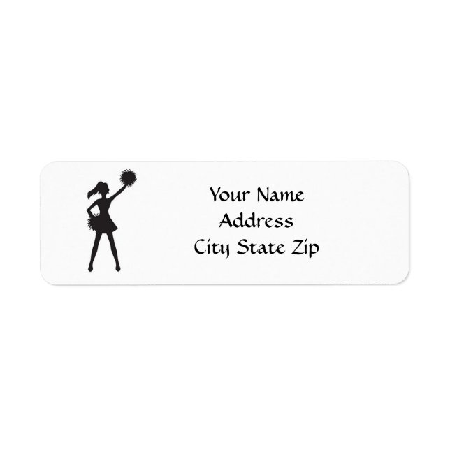 **CHÈRE OU POM-POM GIRL** ÉTIQUETTE DE ADRESSE (Devant)