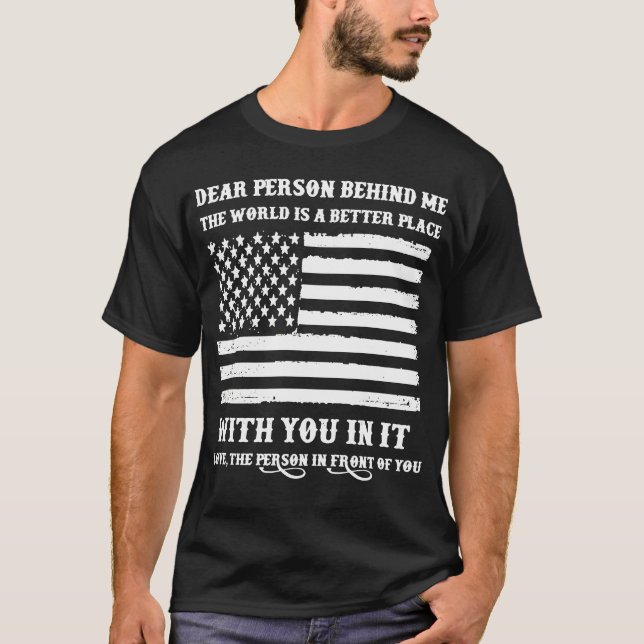 Chère personne derrière moi T-shirt (Devant)