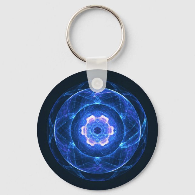 Cherenkov Radiation Keychain (Front)