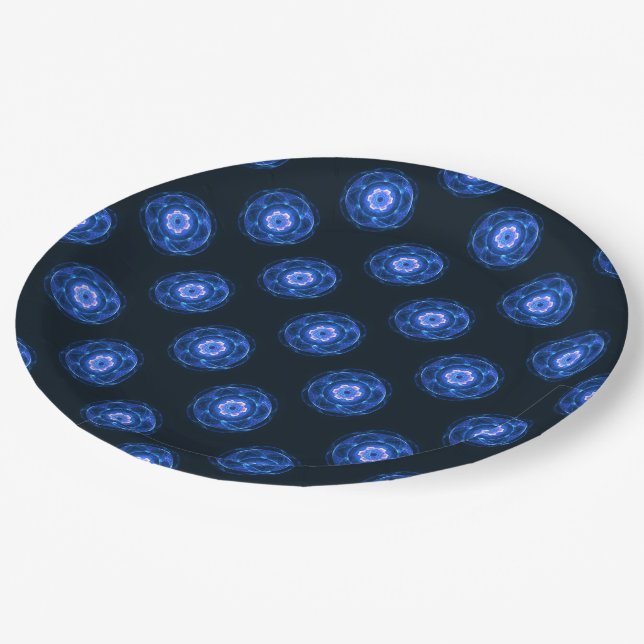 Cherenkov Radiation Paper Plate (Angled)