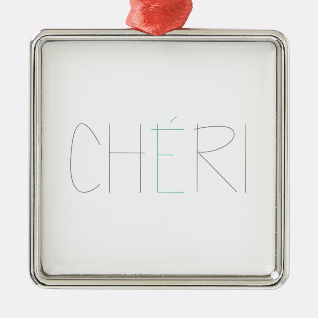CHERI METAL ORNAMENT (Front)