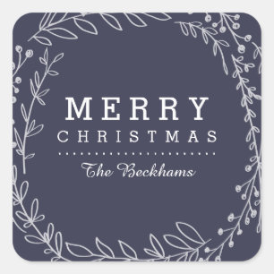 Chéri   Stickers de Noël couleur personnalisés