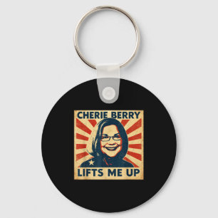 Cherie Berry Lifts Me Up Propaganda Ster Nc Funny  Keychain
