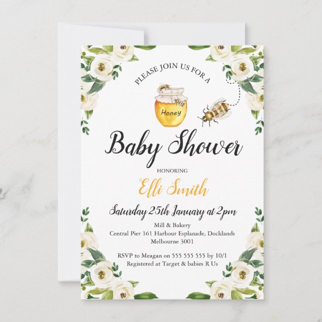 Chérie Maman à être Baby shower Invitation (Devant)
