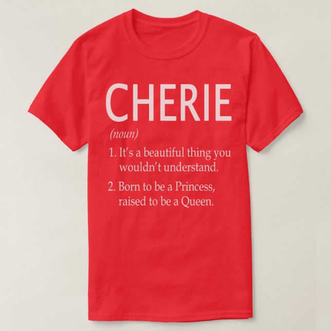 Cherie Name Gift 66 T-Shirt (Design Front)