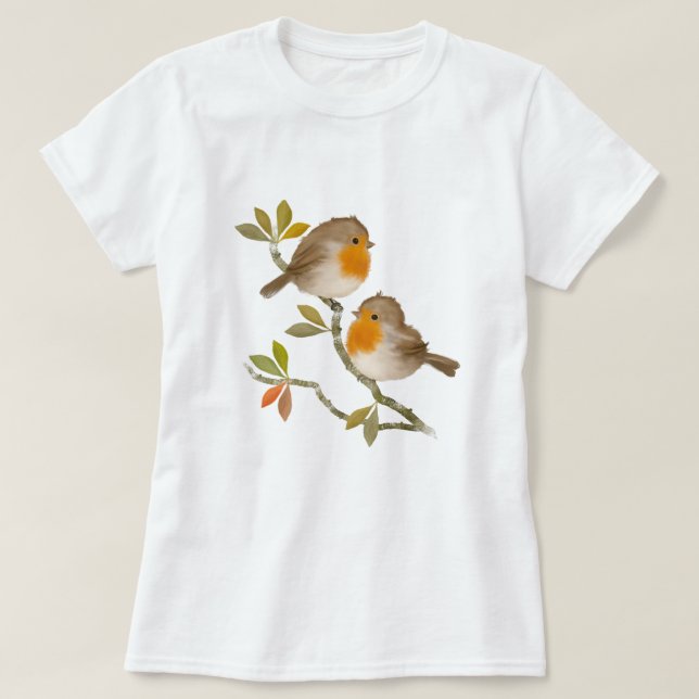 Chérie Robin Birds T-shirt (Design devant)