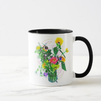 Cherie's Blooms! Black 11 oz Combo Mug