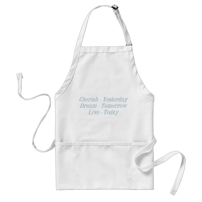 Cherish blue standard apron (Front)