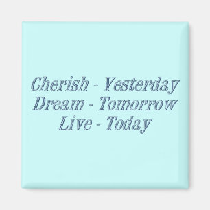 Cherish dark blue magnet