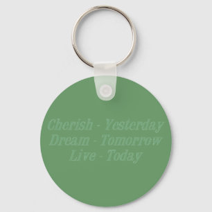Cherish green keychain