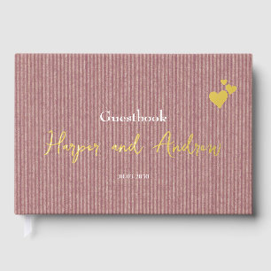 Cherish Memories with the Luxury Silk Vows  Guest Book