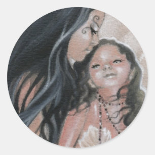 Cherish Mermaid and Child Sticker