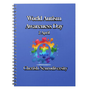 Cherish Neurodiversity. World Autism Awareness Day Notebook