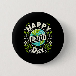 Cherish Our Earth Happy Earth Day 2 Inch Round Button