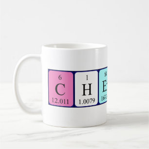 Cherish periodic table name mug