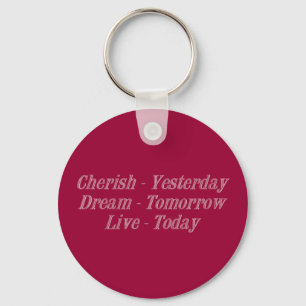 Cherish pink keychain