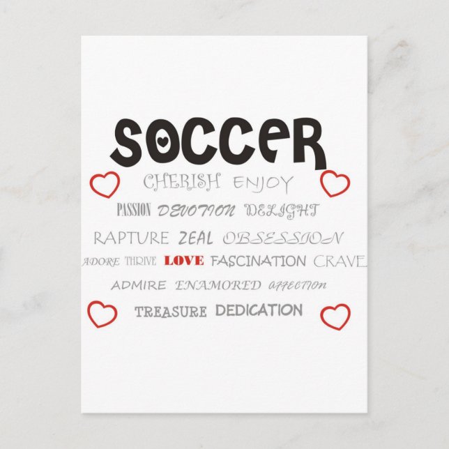 Cherish Soccer Postcard (Front)