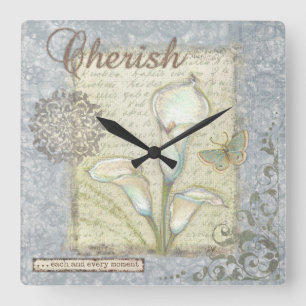 Cherish Square Wall Clock