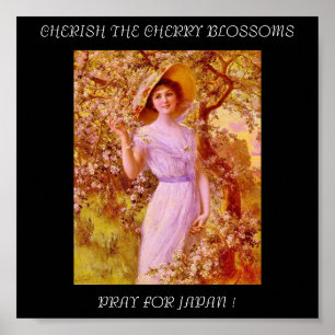 CHERISH THE CHERRY BLOSSOMS POSTER
