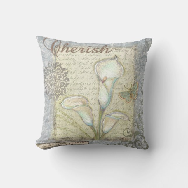 Cherish Throw Pillow (Front)
