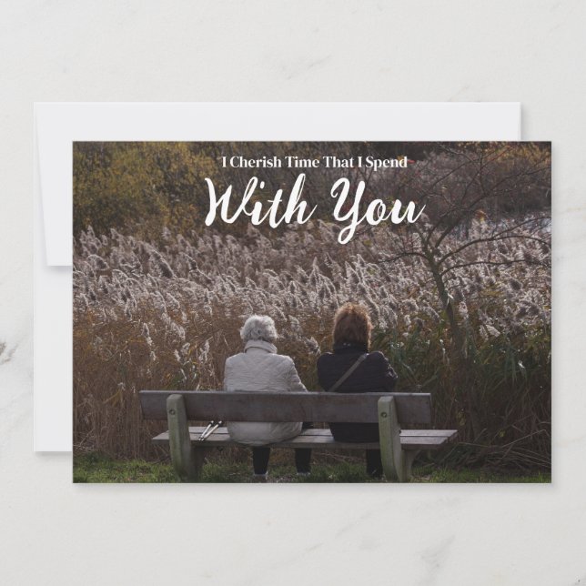 Cherish Time Spent With You Invitation (Front)