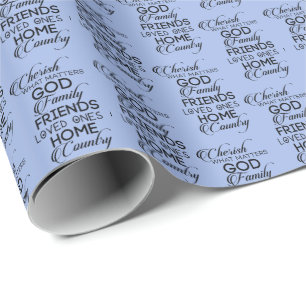 Cherish What Matters Wrapping Paper