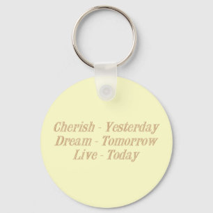 Cherish yellow keychain