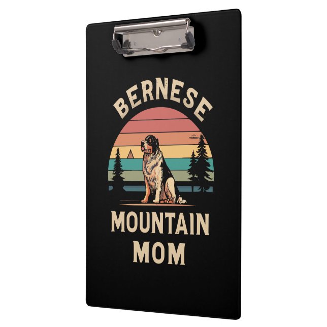 Cherish Your Love: Bernese Mountain Dog Mom Clipboard (Left)