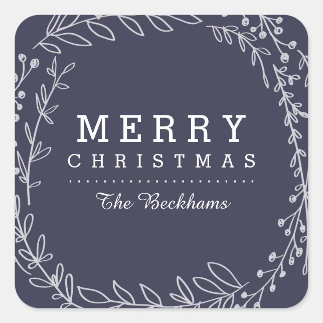 Cherished | Custom Colour Christmas Stickers (Front)