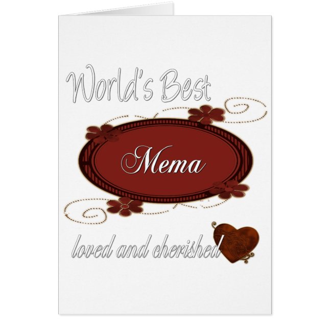 Cherished Mema (Front)
