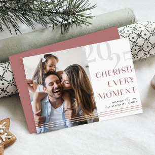 Cherished Moment   Photo Holiday Card