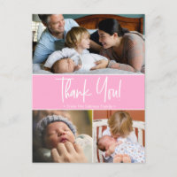 Cherished Moments: Customizable Baby Thank You Pho