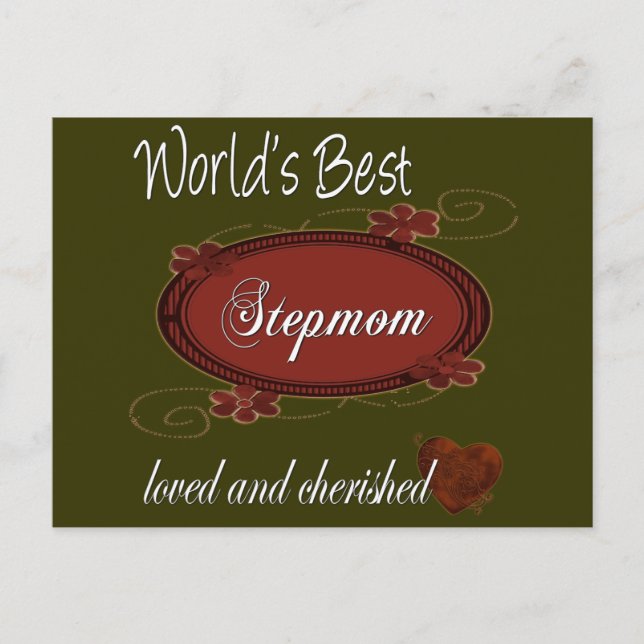 Cherished Stepmom Postcard (Front)