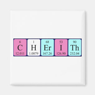 Cherith periodic table name magnet