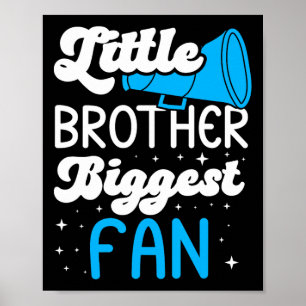 Cherleader Little Brother Biggest Fan Cheerleader  Poster