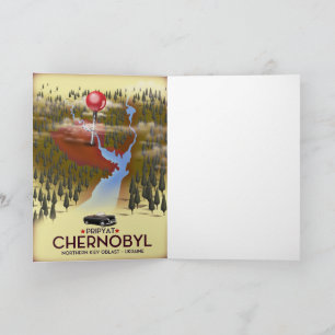Chernobyl, Pripyat, ukraine Travel poster Note Card