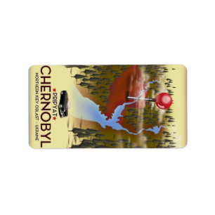 Chernobyl, Pripyat, ukraine Travel print Label