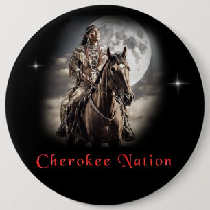 Cherokee 6 Inch Round Button