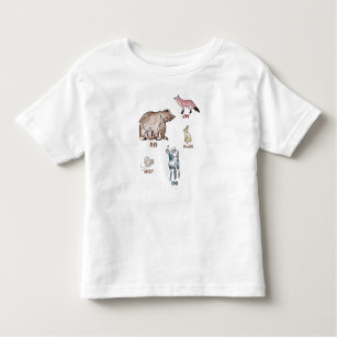 Cherokee animals  toddler t-shirt
