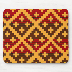 Cherokee Basket Print Mouse Pad