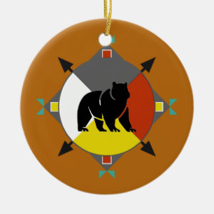 Cherokee Bear Four Directions Ornament