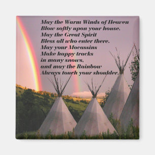 Cherokee Blessing Prayer Magnet