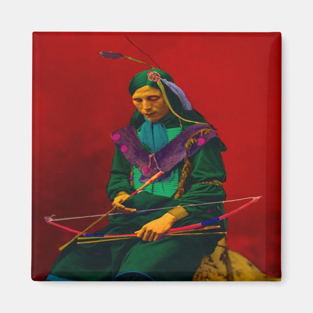 Cherokee Indian Pop Art Magnet (Front)