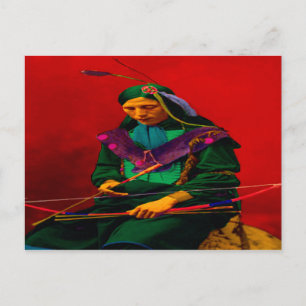 Cherokee Indian Pop Art Postcard