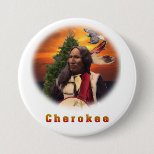 Cherokee Indian products 3 Inch Round Button