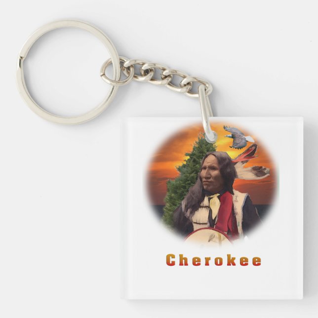 Cherokee Indian products Keychain (Front)