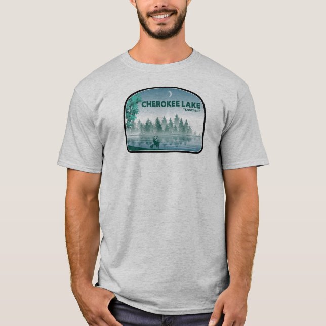 Cherokee Lake Tennessee Deer T-Shirt (Front)